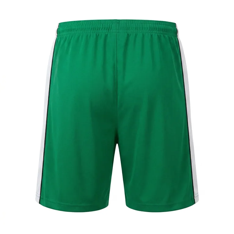 Custom soccer match shorts, back view