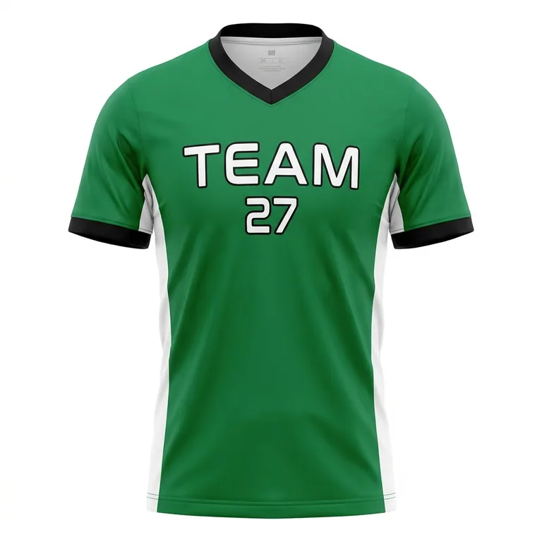 Custom soccer reversible jerseys, front view