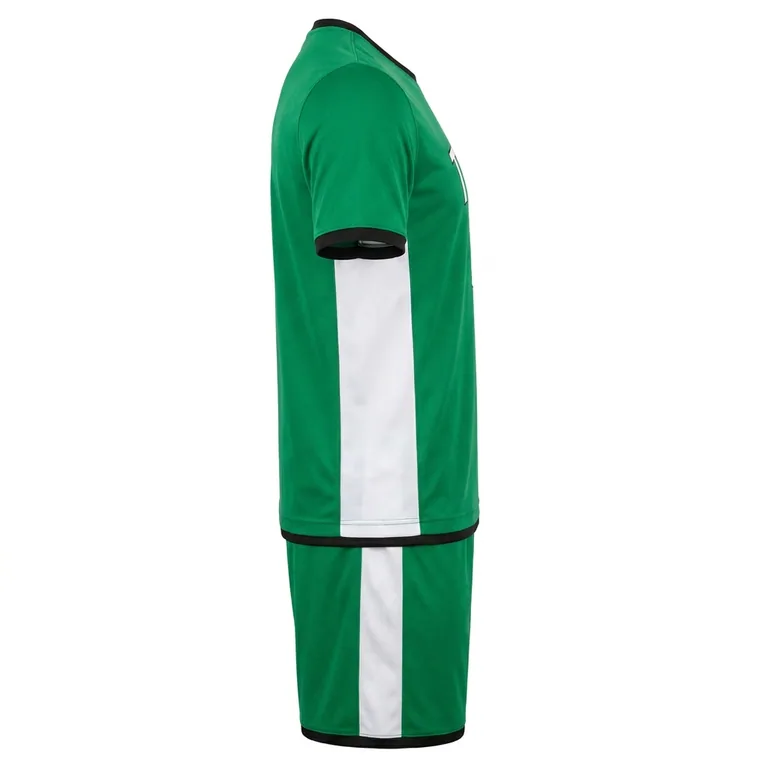 Custom soccer reversible match uniforms, left side view