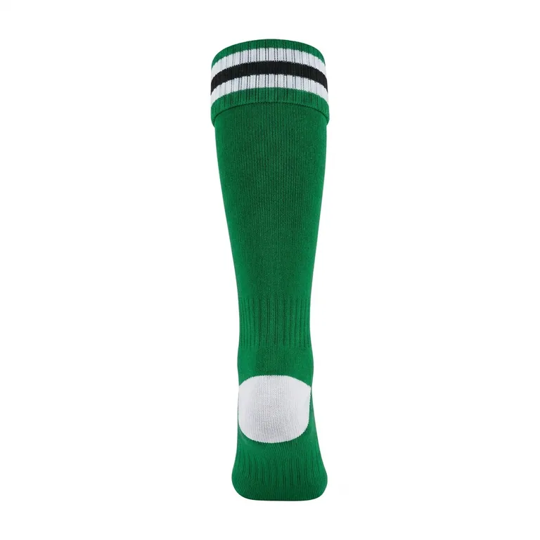 Custom soccer team socks, back view