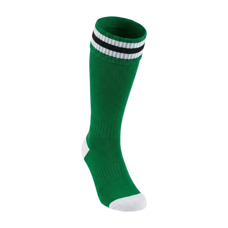 Custom soccer team socks, front view