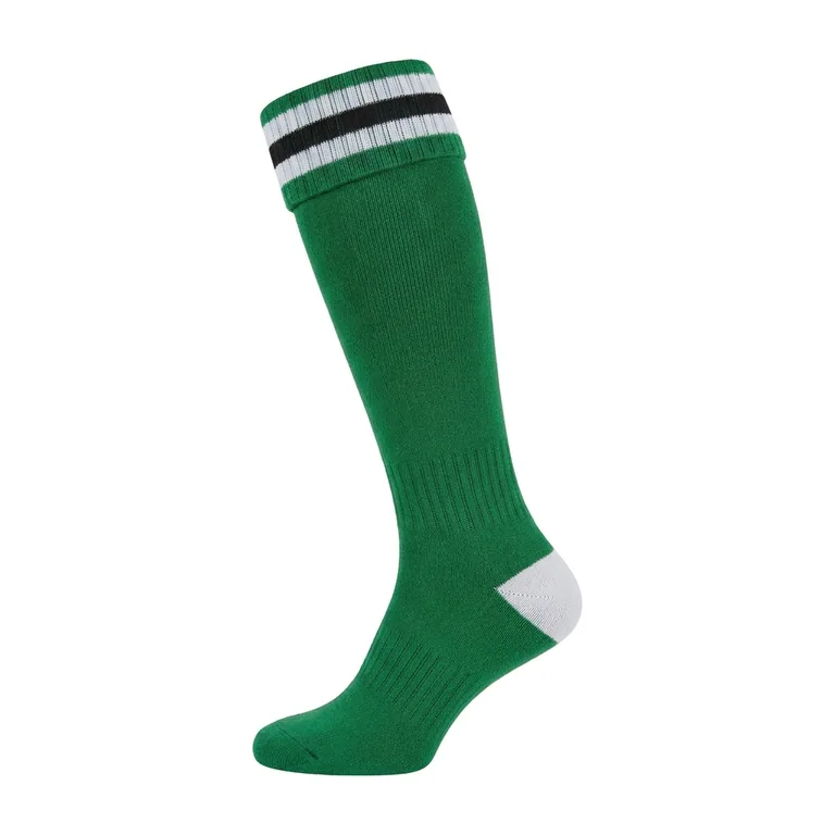 Custom soccer team socks, right side view