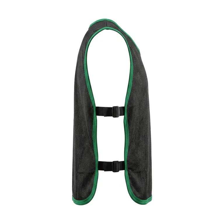 Custom soccer warm-up bibs, left side view