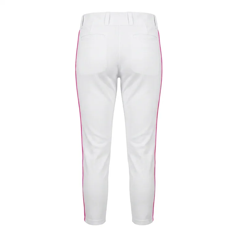 Custom softball standard game pants, back view