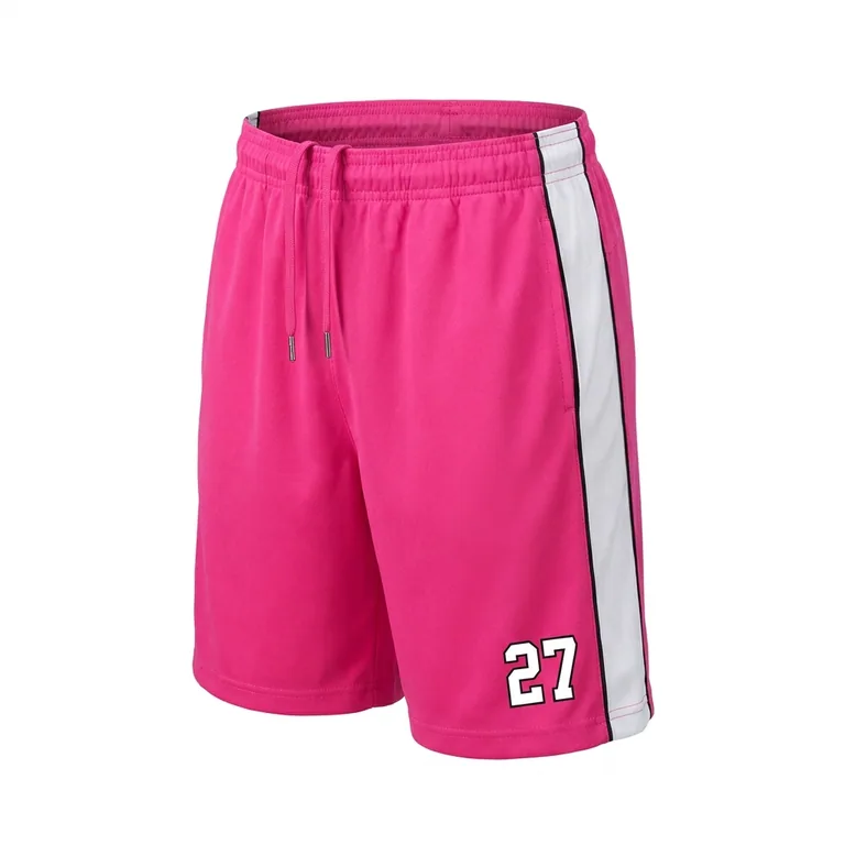 Custom softball training shorts, front view