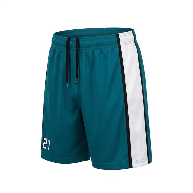 Custom volleyball athletic shorts, right side view