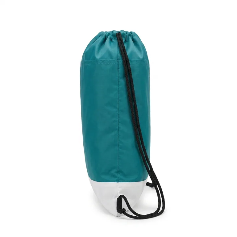 Custom volleyball drawstring bags, right side view
