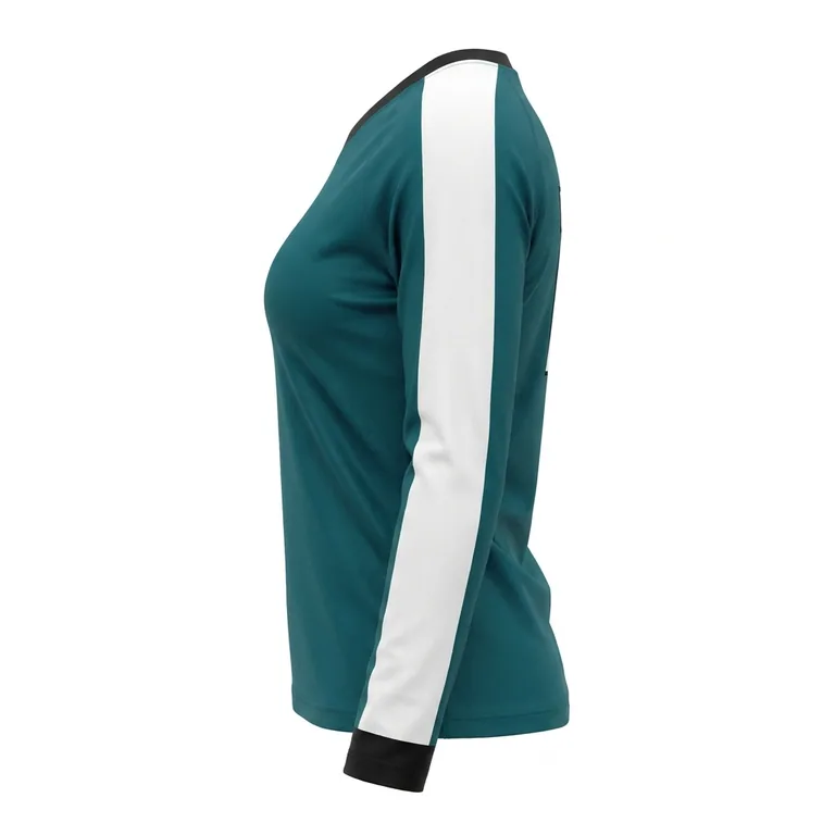 Custom volleyball long-sleeve match jerseys, right side view