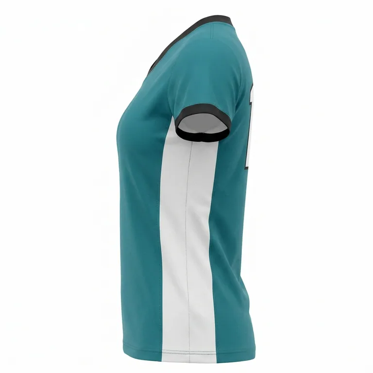 Custom volleyball short-sleeve match jerseys, right side view