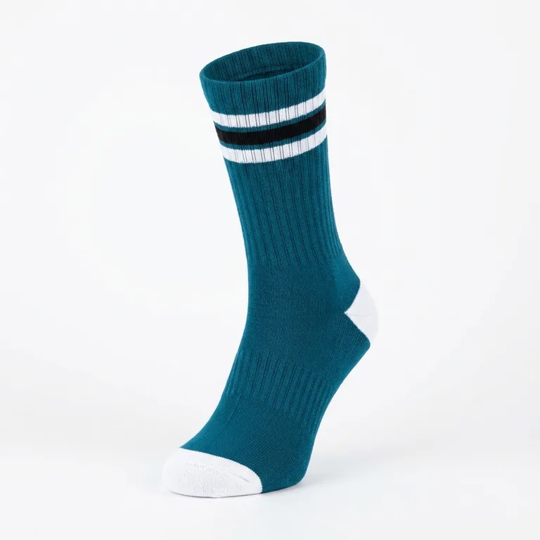Custom volleyball team socks, front view