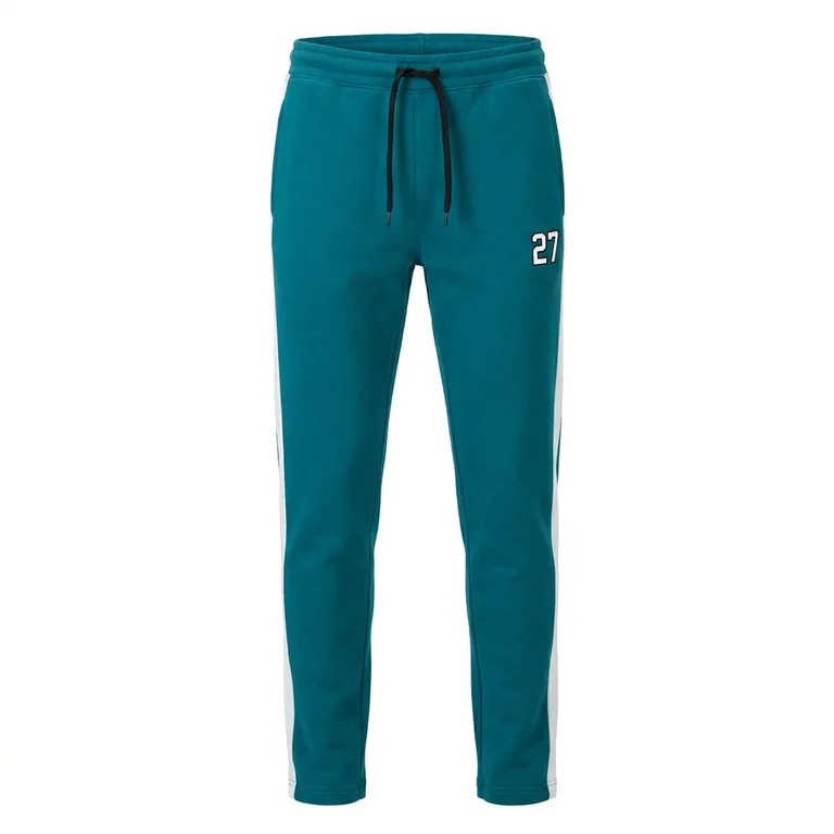 Custom volleyball team sweatpants, front view