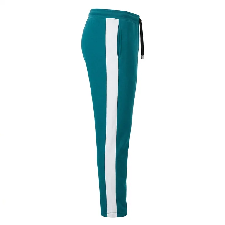 Custom volleyball team sweatpants, right side view