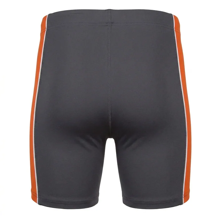 Custom wrestling base-layer shorts, back view