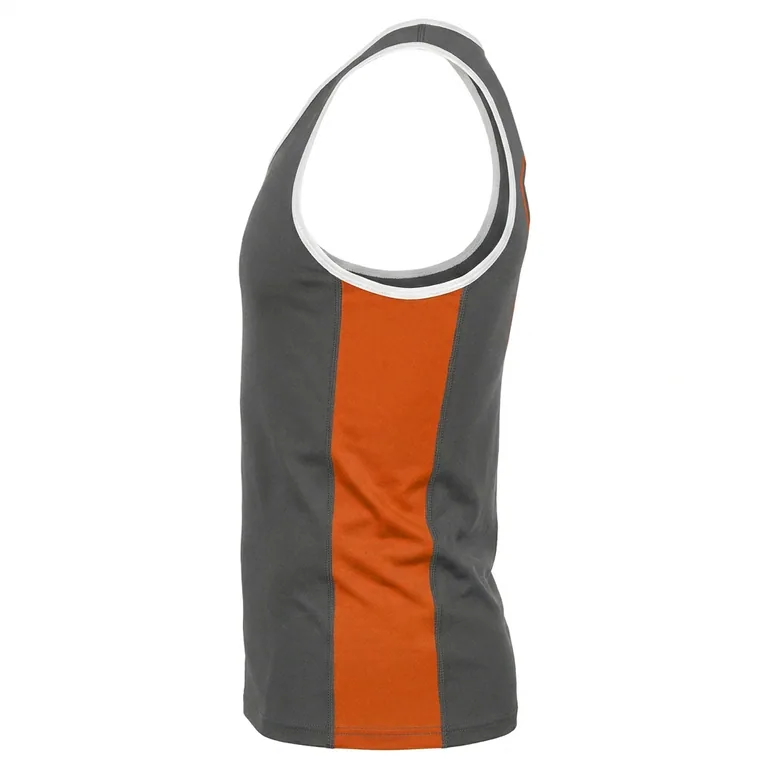 Custom wrestling base-layer tank tops, right side view
