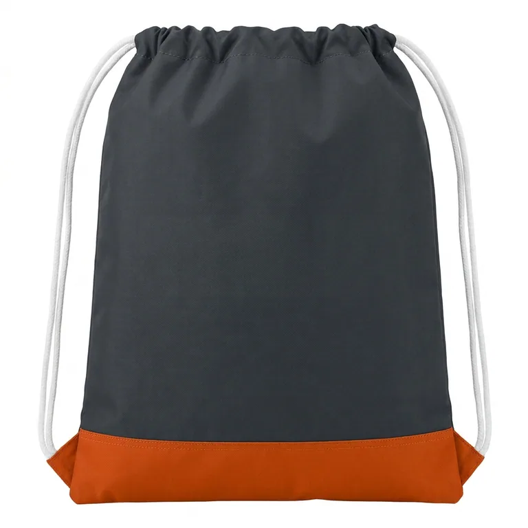 Custom wrestling drawstring bags, back view