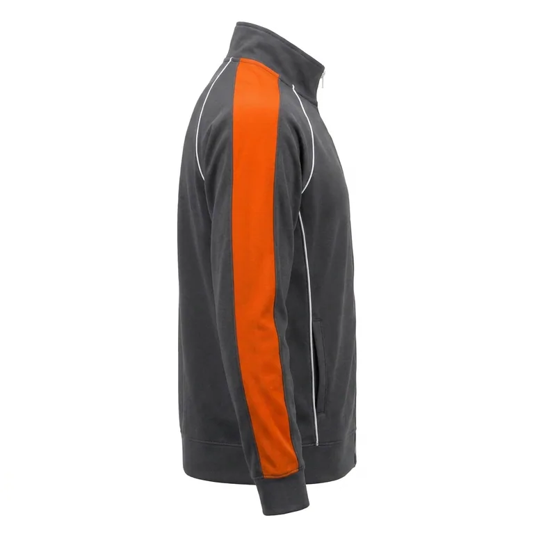 Custom wrestling full-zip team warm-up jackets, right side view