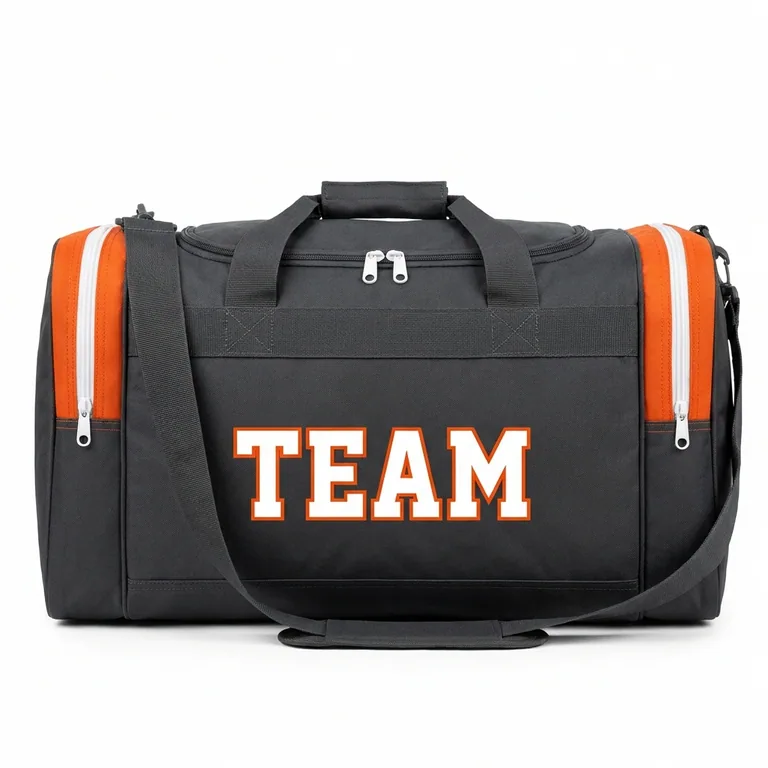 Custom wrestling gear bags, front view