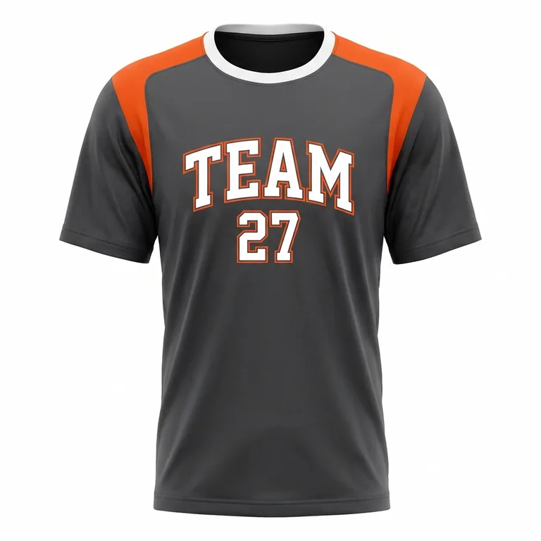 Custom wrestling short-sleeve performance shirts, front view