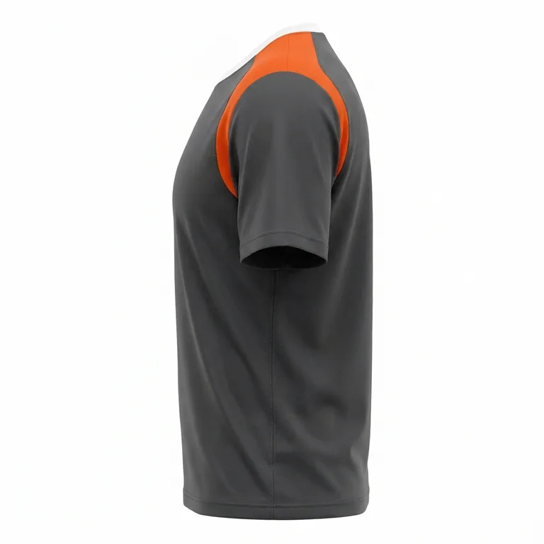 Custom wrestling short-sleeve performance shirts, right side view